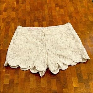 Lilly Pulitzer white eyelet buttercup shorts size 2
